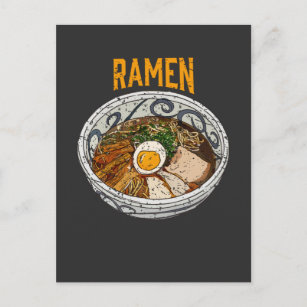Postal Ramen Bowl Noodle Asian Food Lover