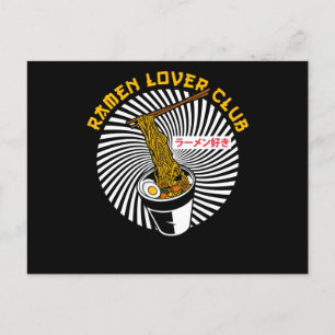 Postal Ramen Lover Club Team Regalo para los amantes de