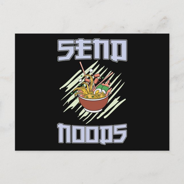 Postal Ramen Lover Team | regalo perfecto (Anverso)