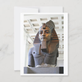 Postal Ramesses Gran Estatua del Museo de Arte Egipcio
