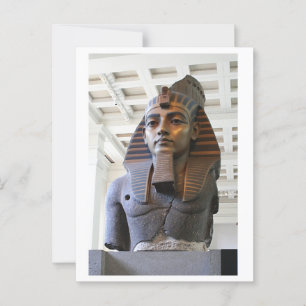 Postal Ramesses Gran Estatua del Museo de Arte Egipcio