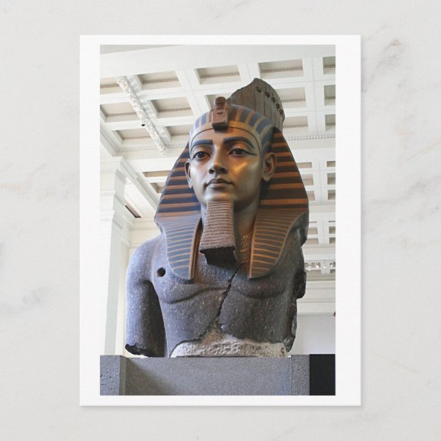 Postal Ramesses Gran Estatua del Museo de Arte Egipcio (Anverso)