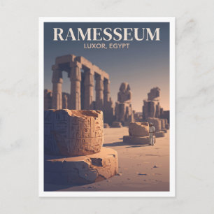 Postal Ramesseum Luxor Egipto Regalo