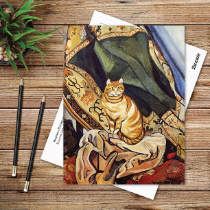 Postal Raminou Cat Cloth Suzanne Valadon