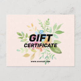 Postal ramo de flores pintado a mano