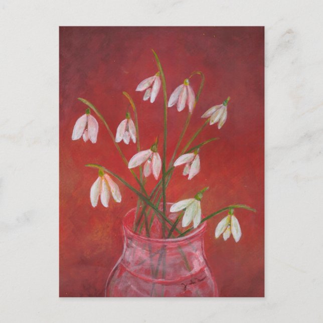Postal Ramo de Galanthus   (Anverso)