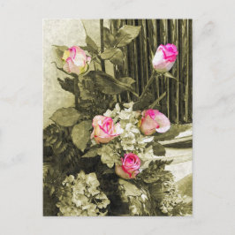 Postal Ramo de novia vintage