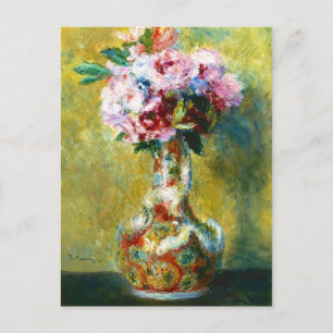 Postal Ramo en un jarrón pintura de Pierre Auguste Renoir