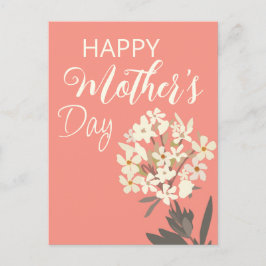 Postal Ramo floral blanco / Día de la Madre