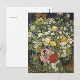 Postal Ramo Floral Impresionista Vintage Van Gogh