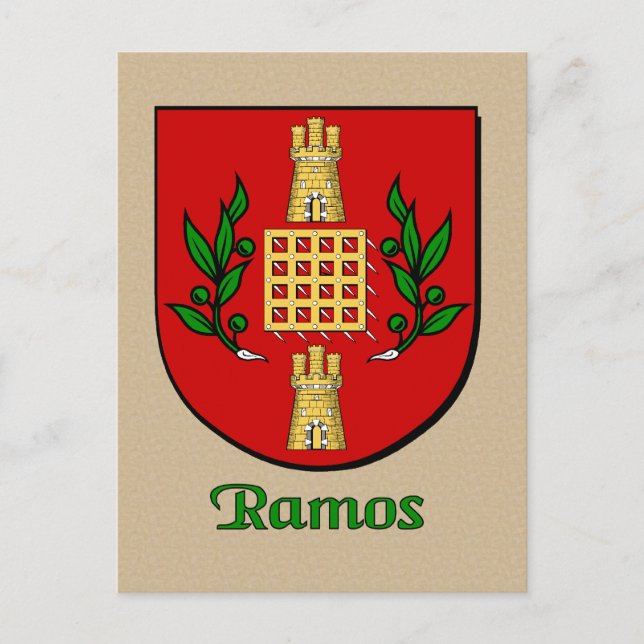 Postal Ramos Family Heraldic Shield (Anverso)