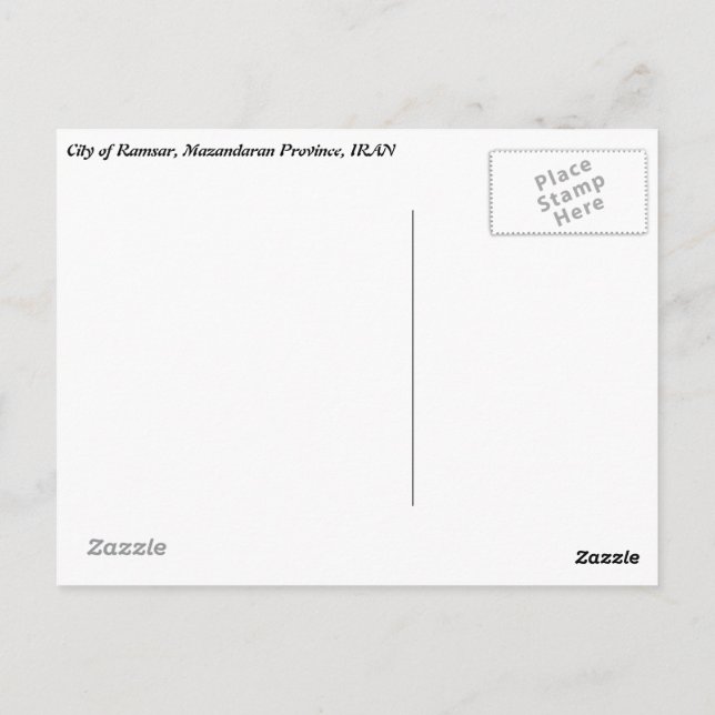 Postal Ramsar (Reverso)