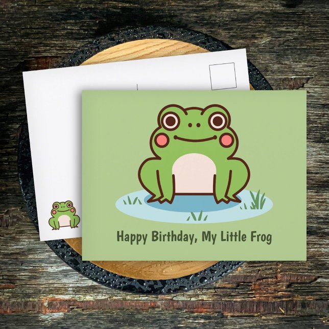 Postal Rana adorable  (Cute Frog Postcard)