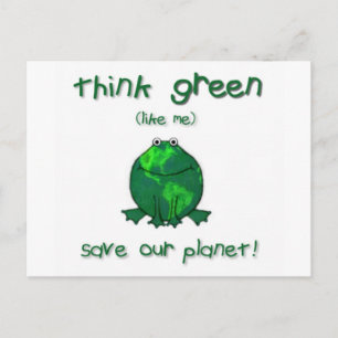 Postal Rana ambiental del Día de la Tierra