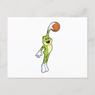 Postal Rana como jugador de baloncesto con baloncesto.PNG