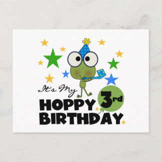 Postal Rana de amapola 3 camisetas de cumpleaños y regalo