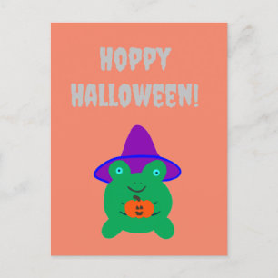 Postal Rana de Hoppy Halloween