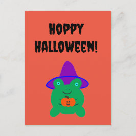 Postal Rana de Hoppy Halloween
