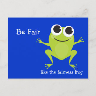 Postal Rana de saltos "Be Fair"