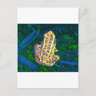 Postal Rana en la hierba