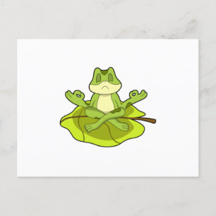 Postal Rana en Meditar