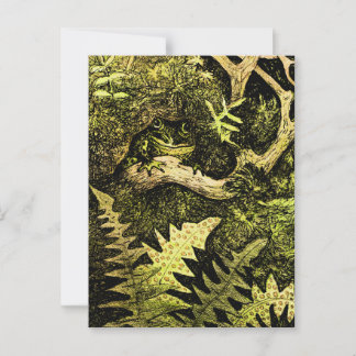 Postal Rana holandesa de Art Nouveau en el árbol