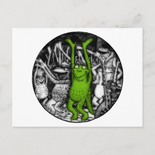 Postal Ranas alentadoras