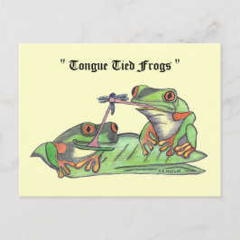 Postal " Ranas atadas a la lengua " Postcard