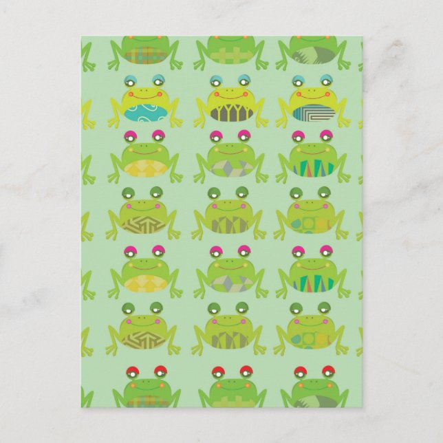 Postal ranas funky froggy (Anverso)