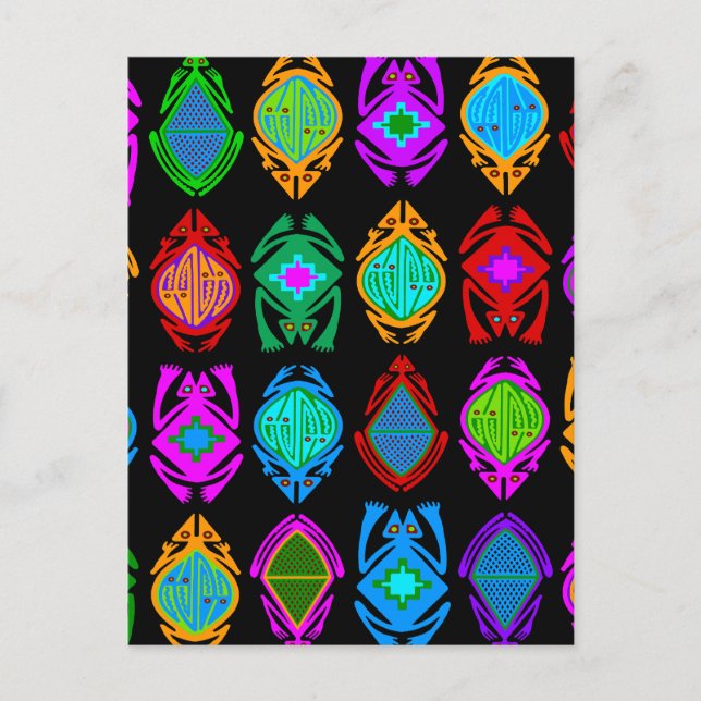 Postal Ranas Saltarinas (Anverso)