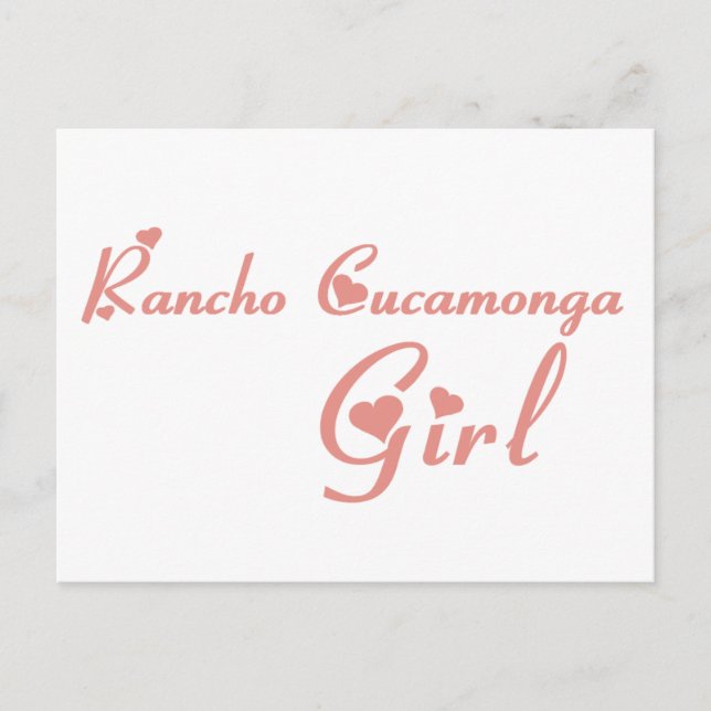 Postal Rancho Cucamonga camisetas Chicas (Anverso)