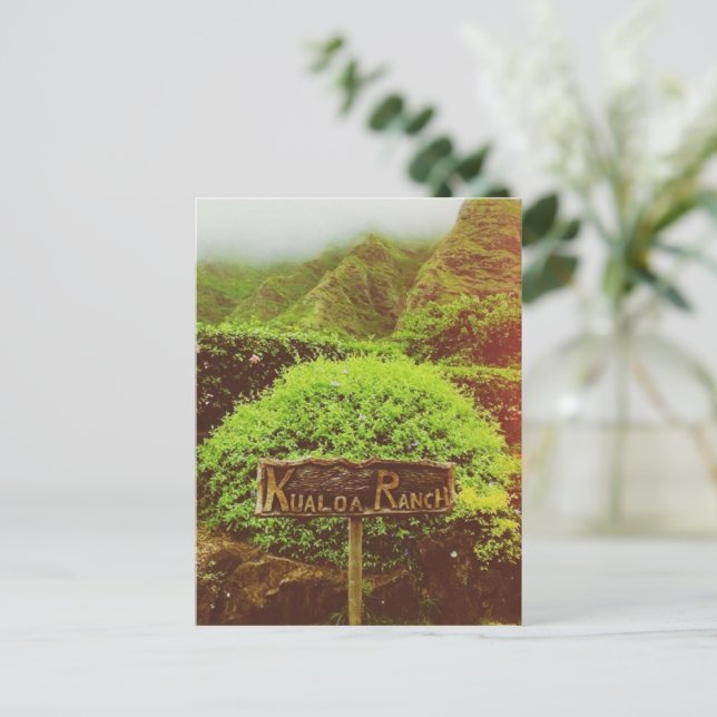 Postal Rancho de Kualoa (Anverso de pie)