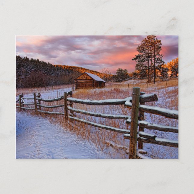 Postal Rancho de nieve (Anverso)