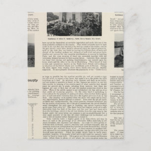 Postal Rancho de Table Grove, California