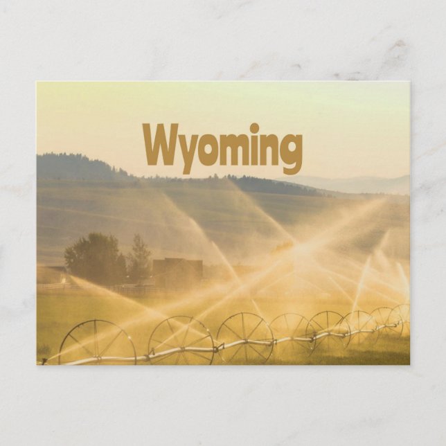 Postal Rancho de tierra de Wyoming Wild West Farm (Anverso)