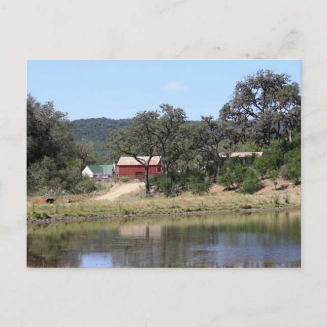 Postal Rancho del País de las Colinas de Texas (Anverso)