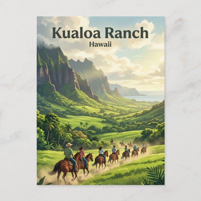 Postal Rancho Kualoa Hawaii (Anverso)