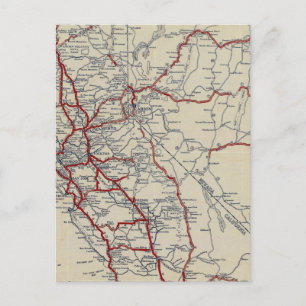 Postal Rand McNally Junior Road Map California and Nevada