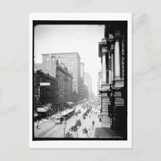 Postal Randolph St., Chicago, Illinois Vintage (Anverso)