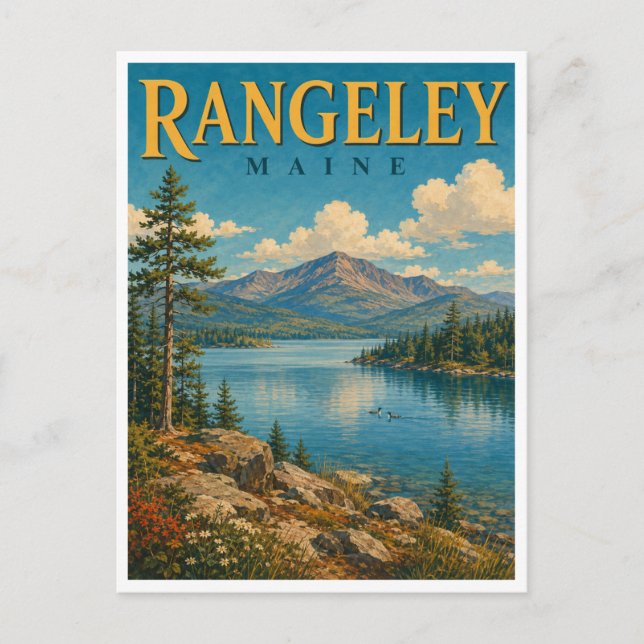 Postal Rangeley Maine Rangeley Lake GeoSaga (Anverso)