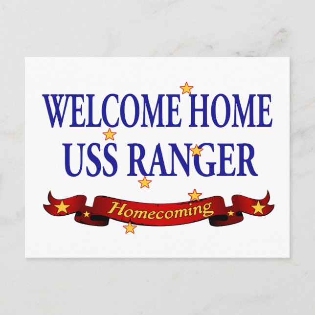 Postal Ranger de USS de Bienvenida (Anverso)
