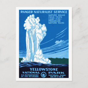 Postal Ranger Naturalist Service ~ Yellowstone