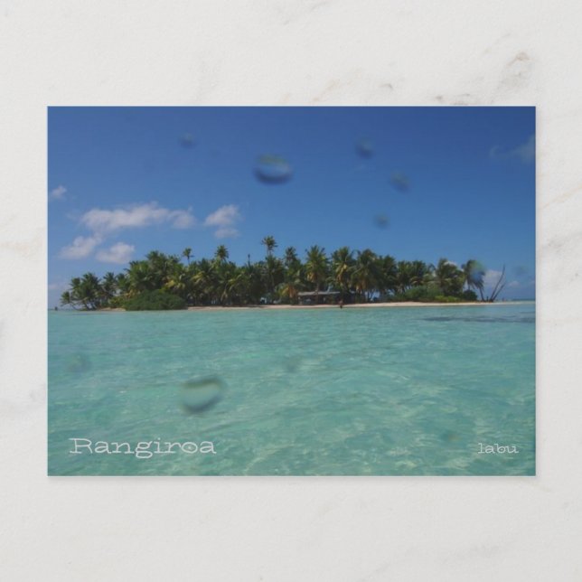 Postal Rangiroa (Anverso)