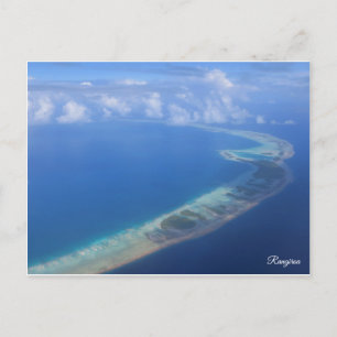 Postal Rangiroa desde el avión
