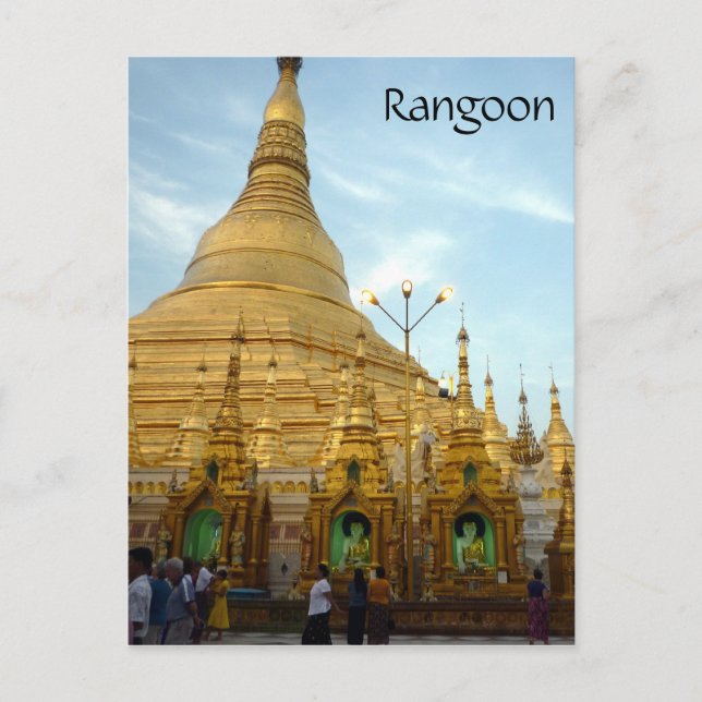 Postal rangoon shwedagon (Anverso)