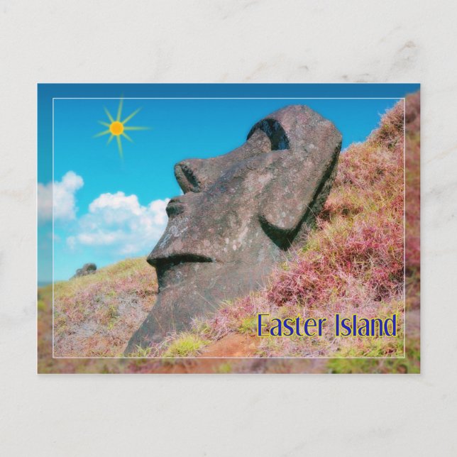 Postal Rapa Nui, Isla de Pascua (Anverso)