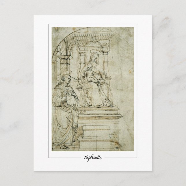 Postal Raphael #134 - Postcard Bella Artes (Anverso)