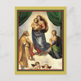 Postal Raphael (1483 - 1520) Sistine Madonna 1512