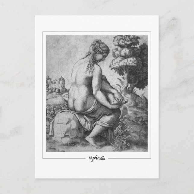 Postal Raphael #300 - Postcard Bella Artes (Anverso)