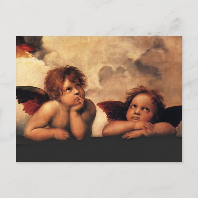 Postal Raphael - Angels (Anverso)